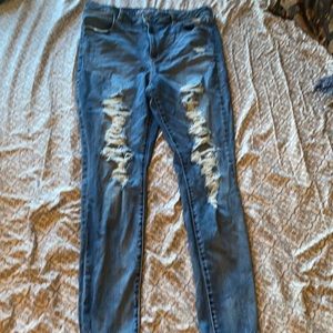 American eagle distressed jeggings